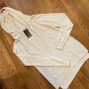 NWT Calia hoodie oatmeal Heather, ribbed size medium